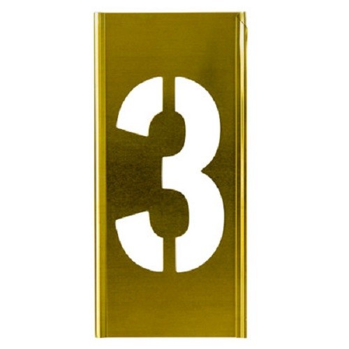 CH Hanson 100063 - Stencil Sort-1/2" Brass Gothic 3