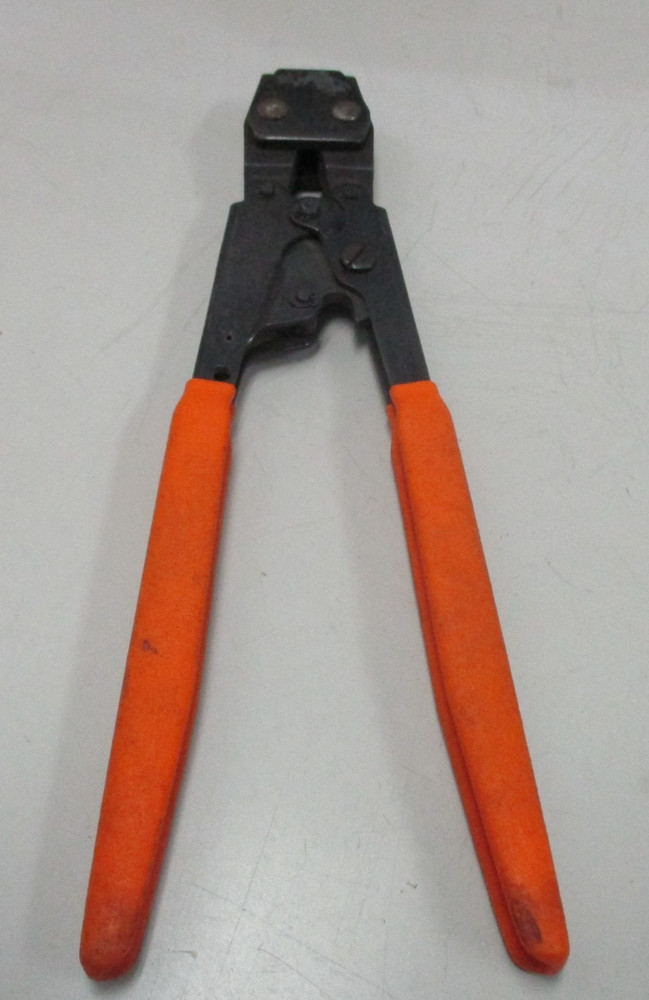 Shark Bit Pincer Crimp Tool Orange Handle