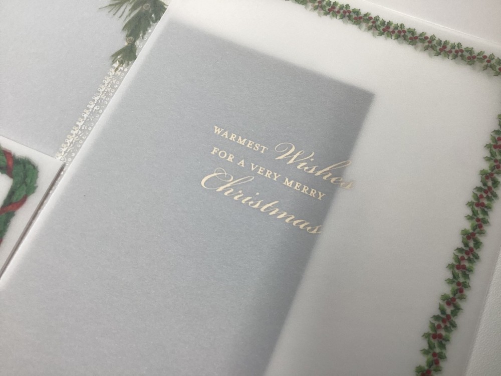 Anna Griffin Vellum Christmas Card Inserts 15pc