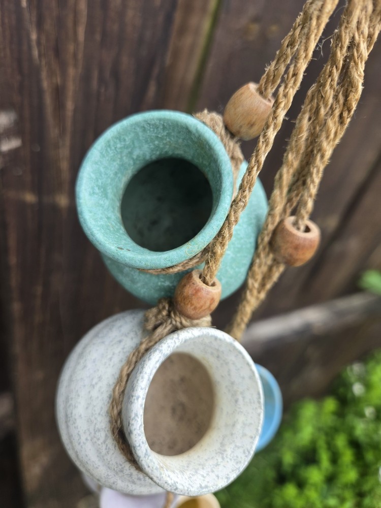 Miniature Hanging Clay Pots