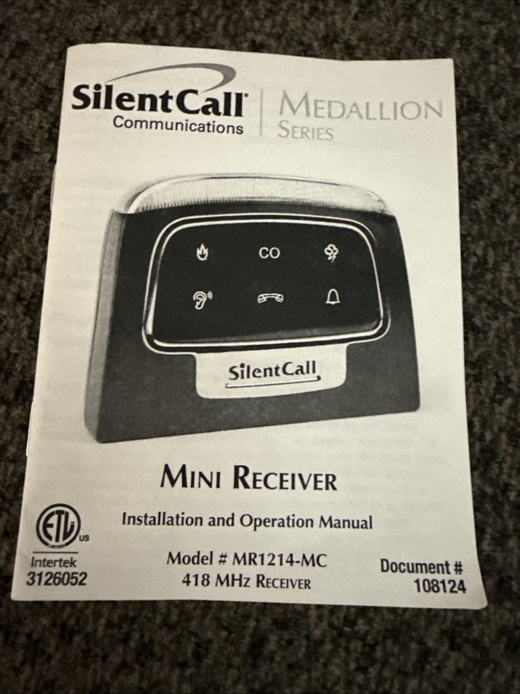 Silent Call Medallion Series Mini Strobe Receiver New