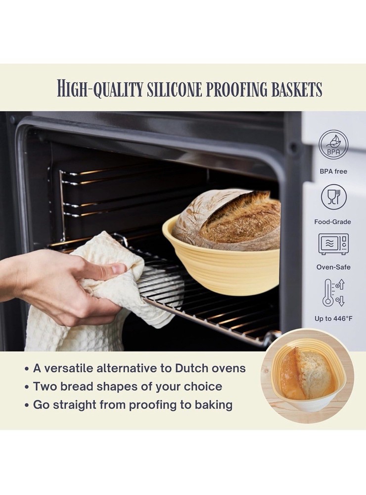 Sourdough Starter Kit, Complete Starter-To-Loaf Set with Instructions