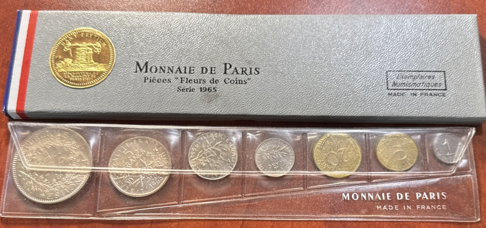 Monnaie De Paris 1965 Proof Set