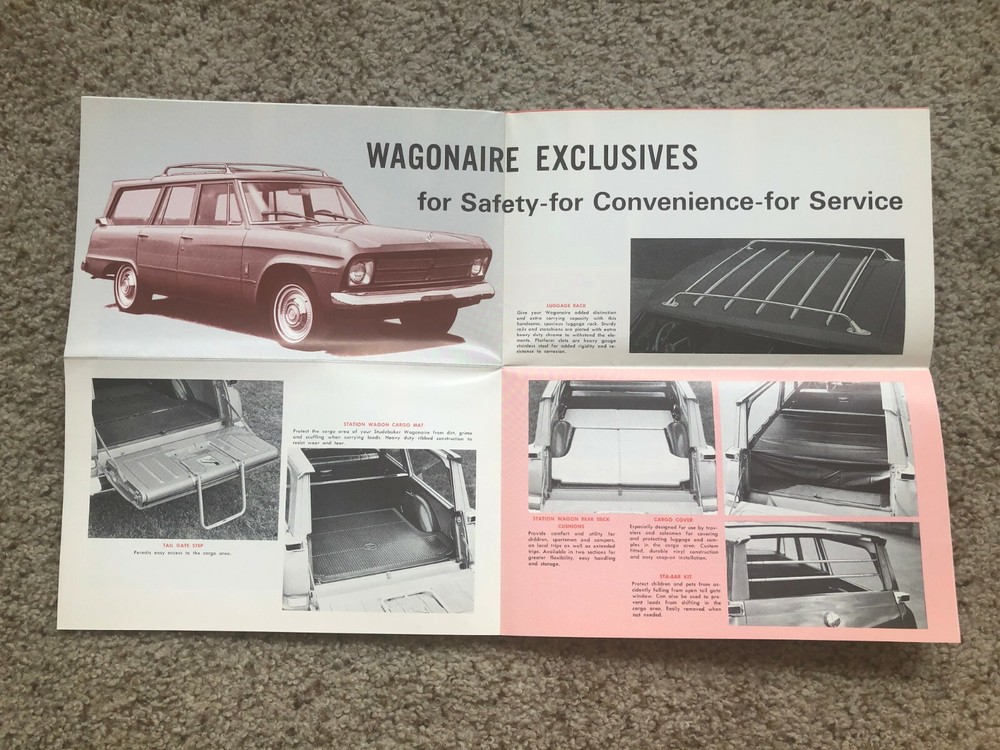 1966 Studebaker original dealership showroom accessories handout.
