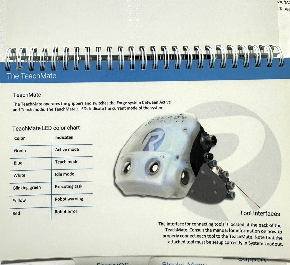Ready Robotics TeachMate V1 End Effector Module Universal Robots Fanuc ABB etc.