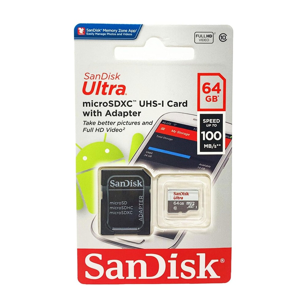 SanDisk Ultra 64GB microSDXC Memory Card