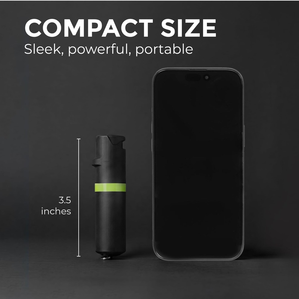 Pepper Spray Combo Pack Clip & Keychain - Maximum Strength OC Spray Self Defe...