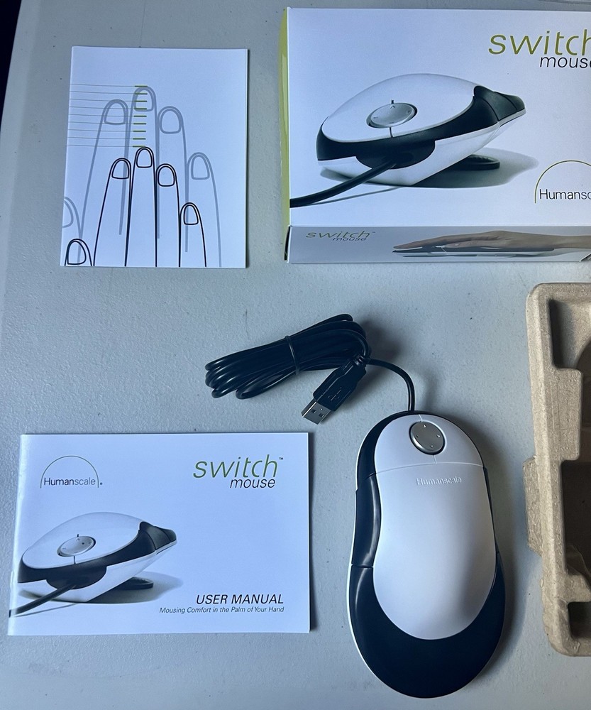 Humanscale Switch Ergonomic Adjustable Computer Mouse New In Factory Package