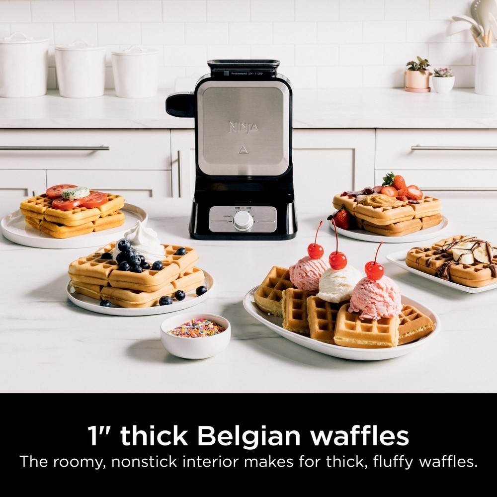 Ninja BW1001 NeverStick PRO Belgian Waffle Maker