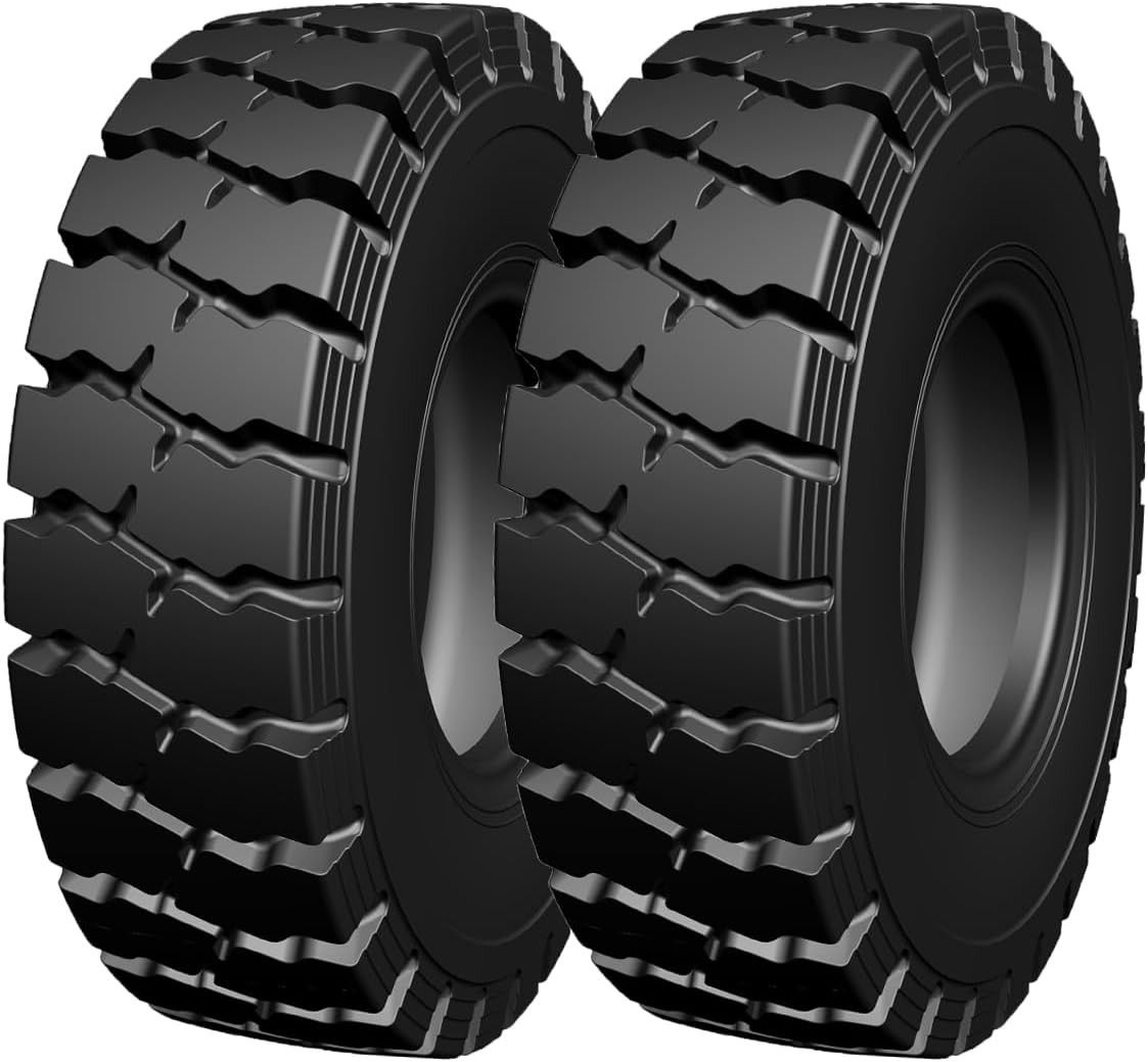 2X 6.50-10 in Heavy Duty Forklift Tire 10 PLY Tire + Inner Tube 6.50x10 Durable