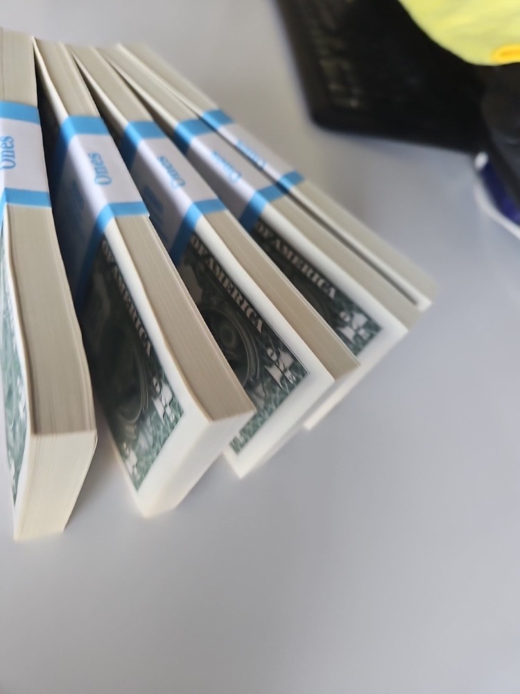 $1 BILLS 500 Consecutive Uncirculated SEQUENTIAL Mint Condition Series 2021 "K"