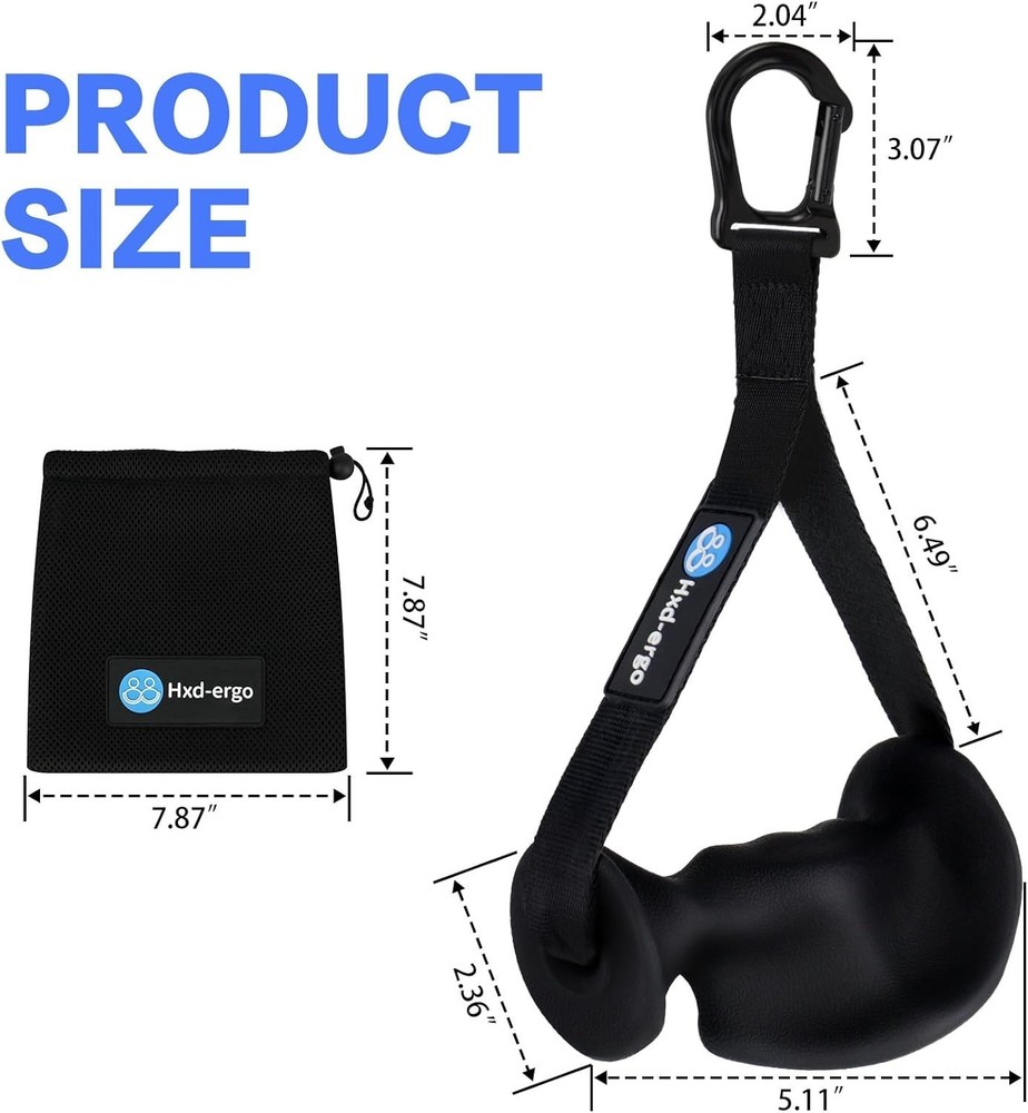 Ergonomic Exercise Handles for Cable Machine Attachments, Pilates, Strength Trai