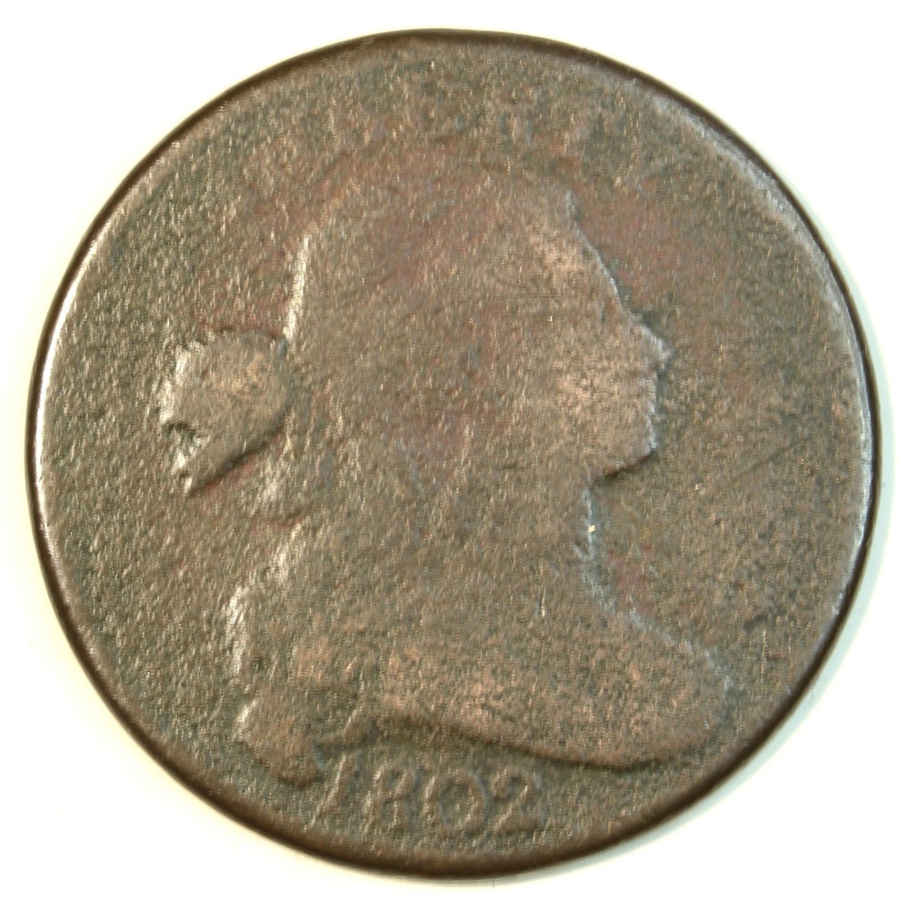 1802 draped bust large cent - (With Corrosion)- SMH1035