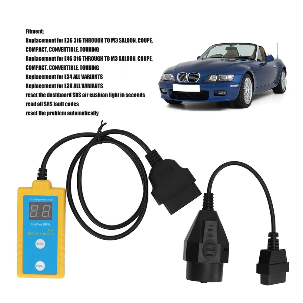 ⊹SRS System Air Cushion Light Scan Reset Tool For E36 E46 E34 E38 E39 Z3 Z4 X5