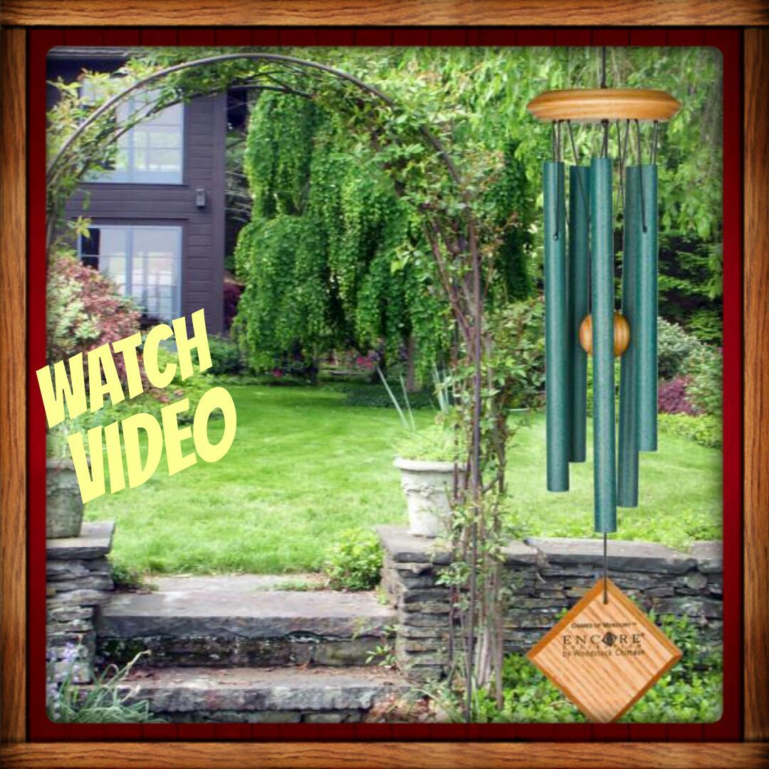 WOODSTOCK CHIMES OF MERCURY Verdigris WIND CHIME 14" NEW In Box FREE SHIPPING