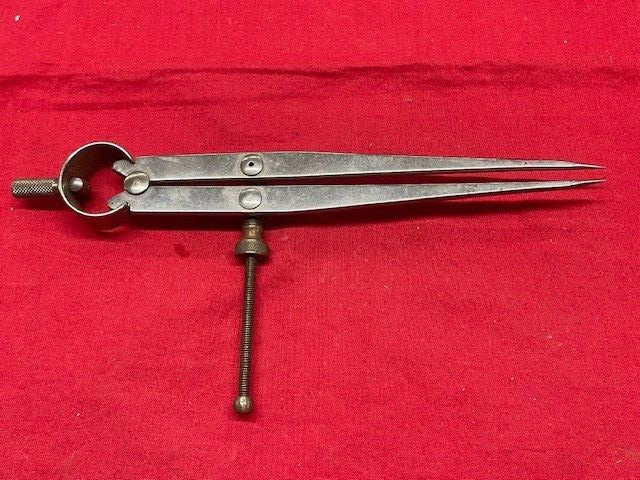 Starrett 83A-6 Yankee Spring-Type Dividers Solid Nut 6" RUSTY