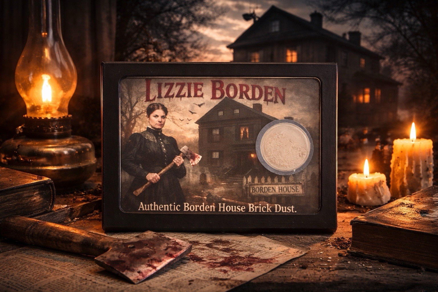 Lizzie Borden House Authentic Basement Relic Brick Dust