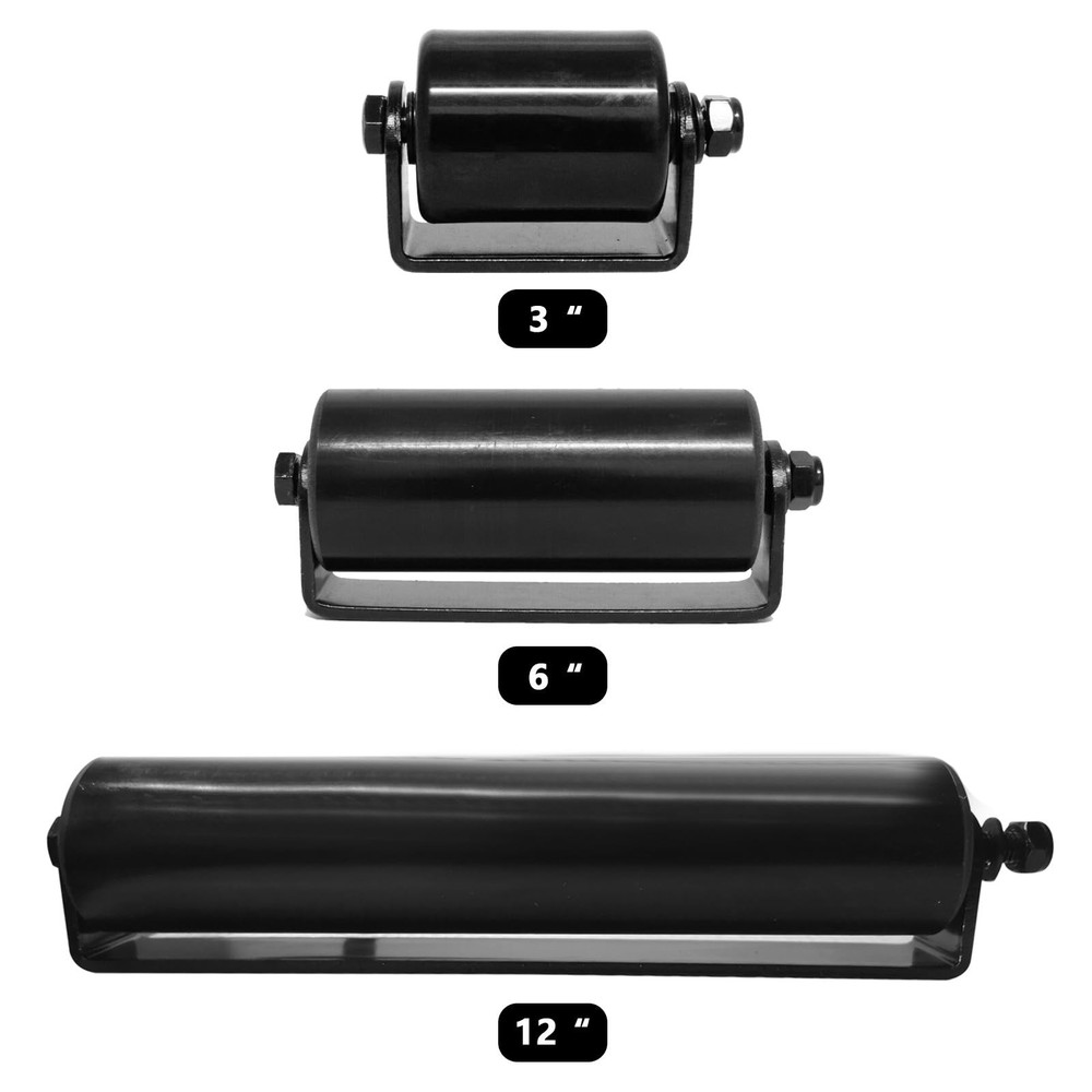 2Pack Slide Gate Guide Roller with C Post Welded Bracket, Hard Nylon Sliding ...