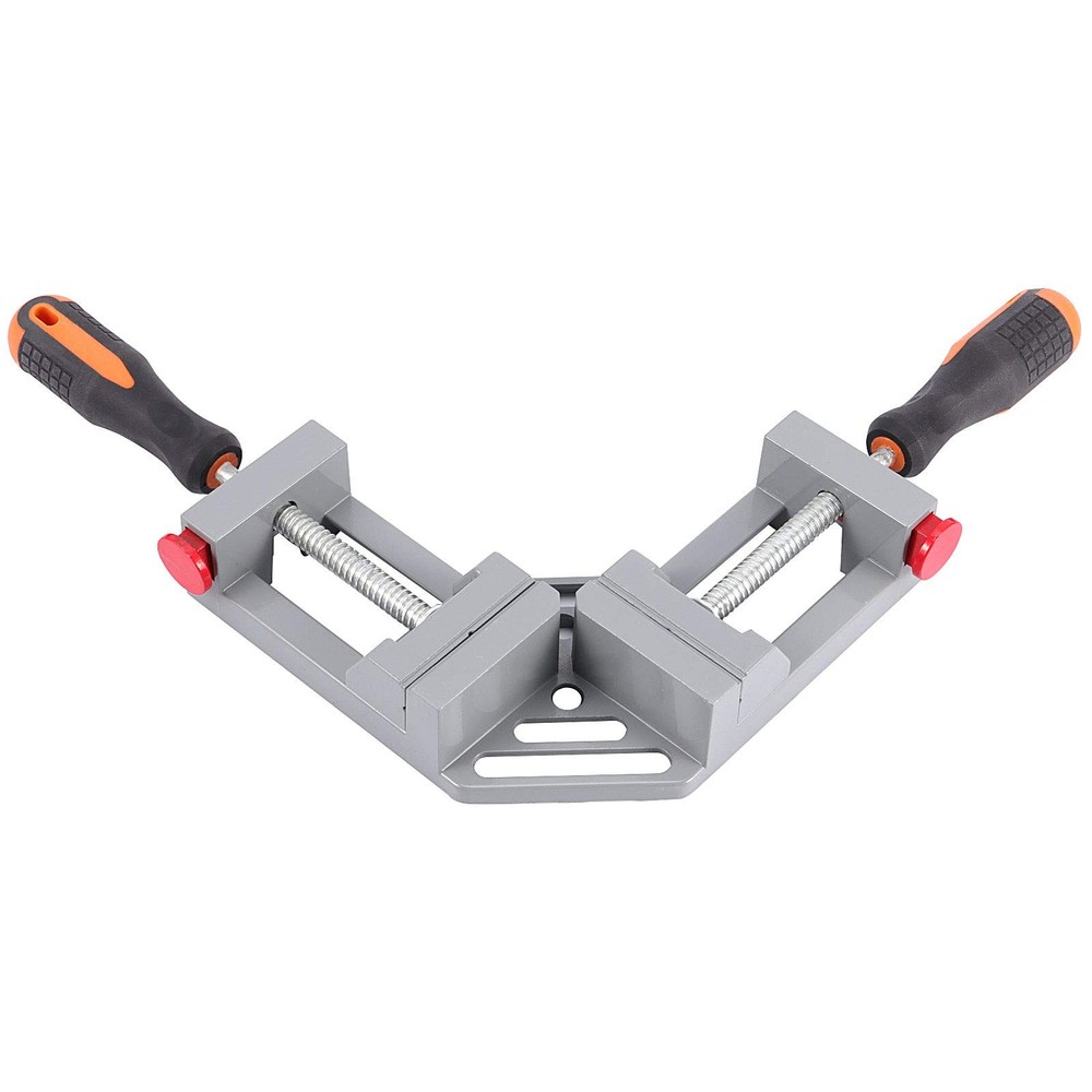 2 PCS Right Angle Clamp, 90 Degree Double Handle Corner Clamps with Adjustabl...
