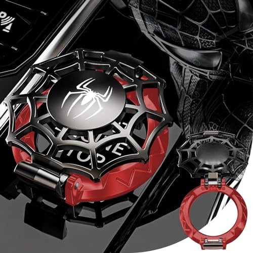 Original | Push Start Button Cover, Spiderman Car Engine D-spiderman-black&red