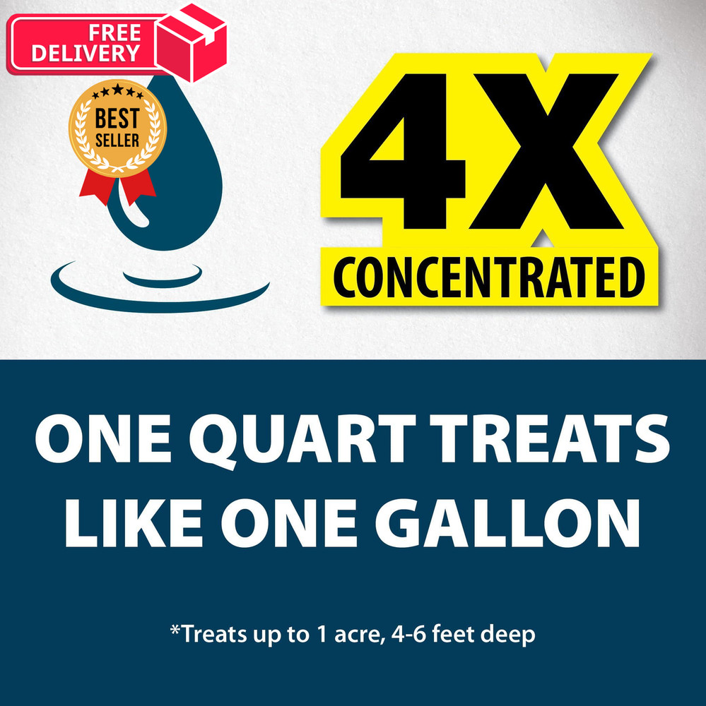 Airmax Nature's Blue Pond Dye 4X - 1 Quart,