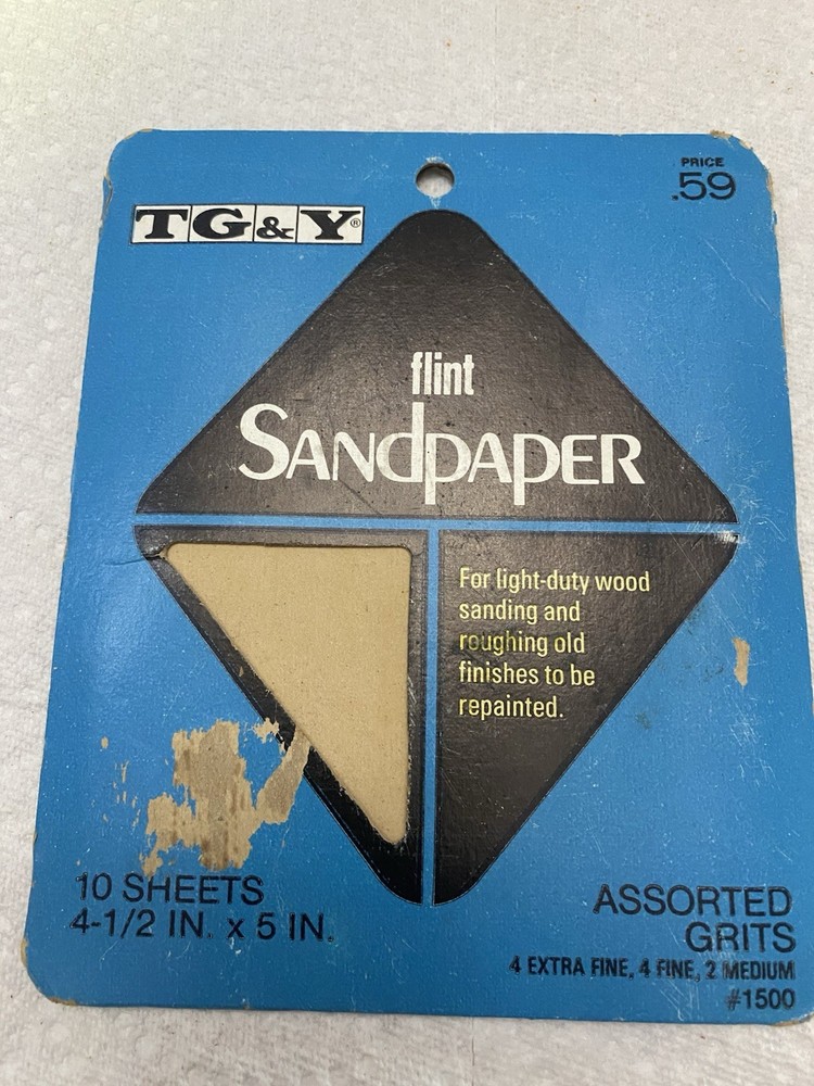 VINTAGE TG&Y SANDPAPER
