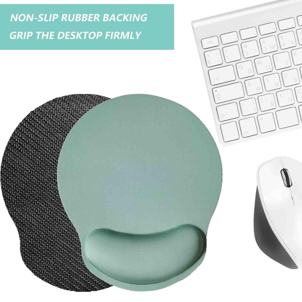 Mouse Pad with Wrist Support, Ergonomic Mouse Pad with Memory Foam Wrist Rest...