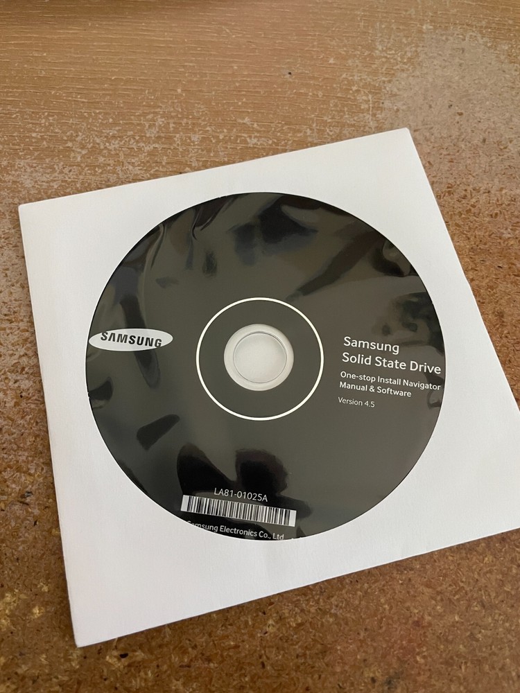 Samsung Solid State Drive Install Navigator Manual & Software DISC ONLY Ver 4.5