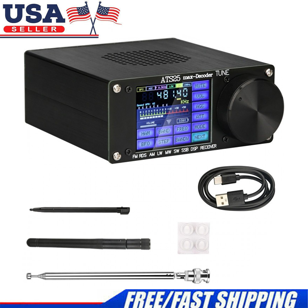 ATS25max-Decoder Si4732 Full Band Radio Receiver DSP SW w/ Activation Code USA