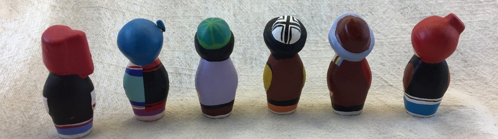 4 FB2 - Chinese Mongolian Clay Dolls