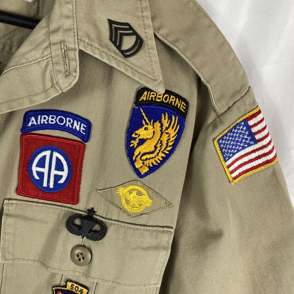 Patched WWII Airborne Veteran 1960s Jacket Patchwork