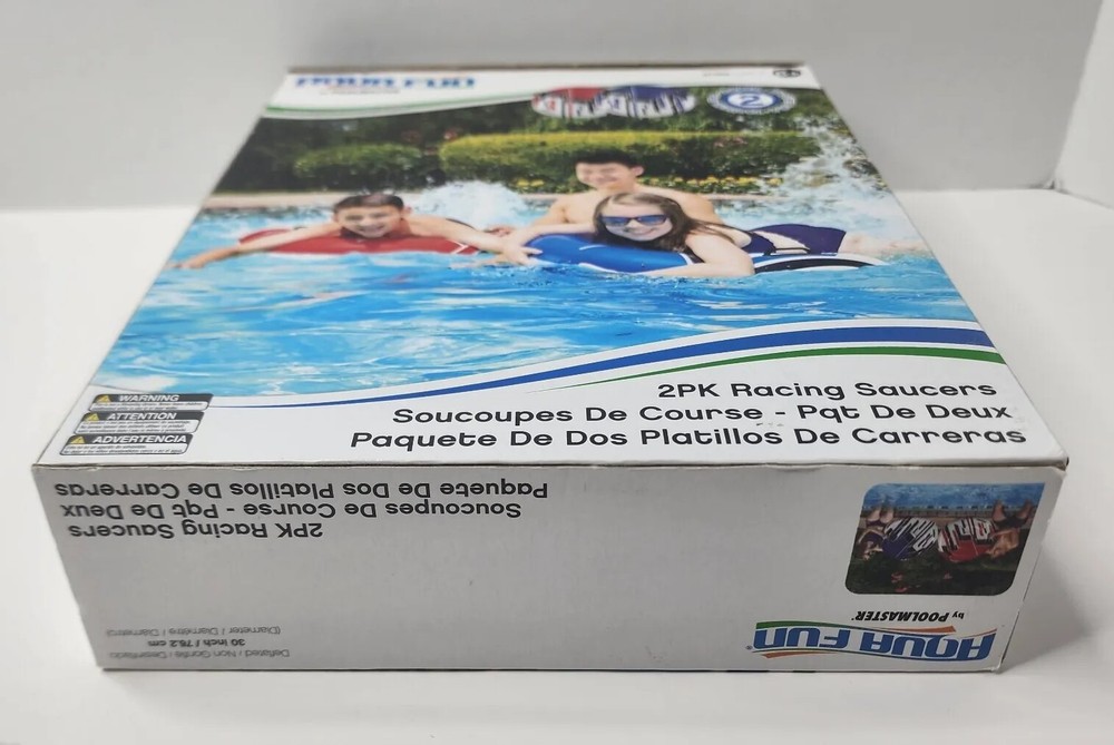 Aqua Fun by Poolmaster - 2 Pack Racing Saucers - Pool Float [87200] - New/Sealed