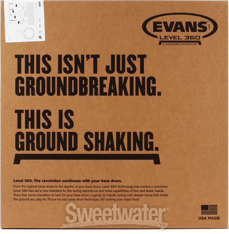 Evans UV2 Series Coated Drumhead - 18"
