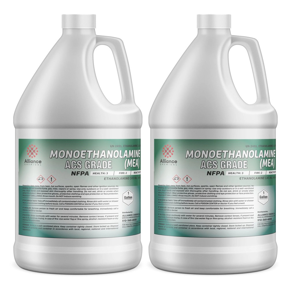 Monoethanolamine (MEA) ACS Grade - 2 Gallons