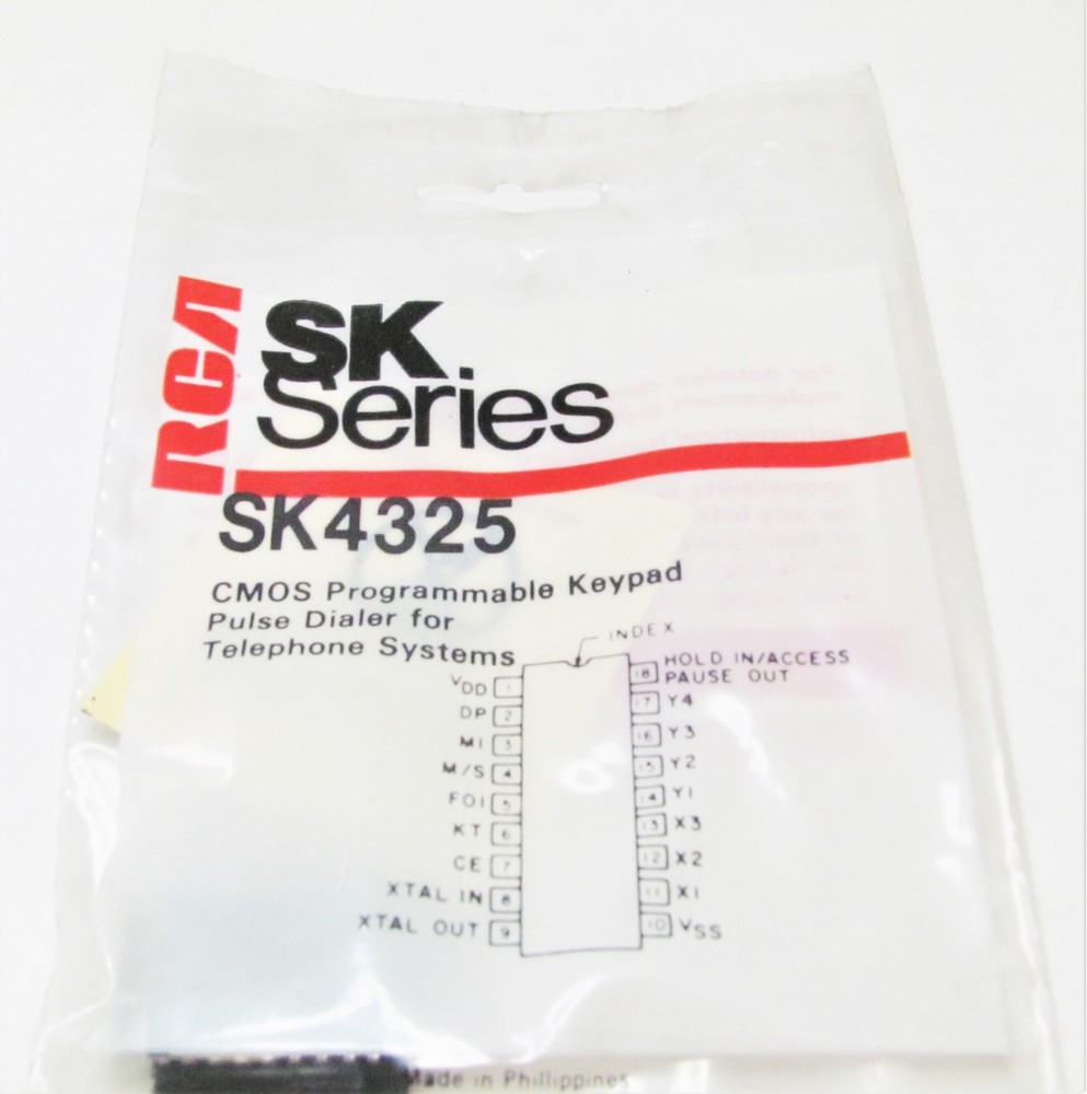 RCA SK4325 - Programmable Keypad Pulse Dialer, NOS
