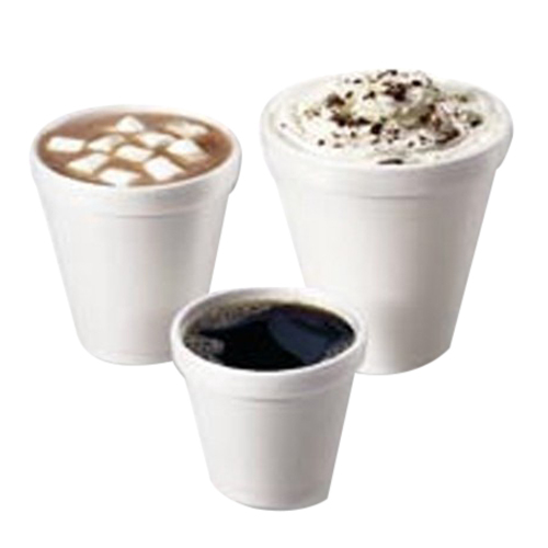 Dart Small J Style Foam Cup White 8 oz. | 1000/Case