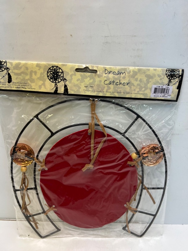 2 dream catchers new in package wolf face and wolf howling