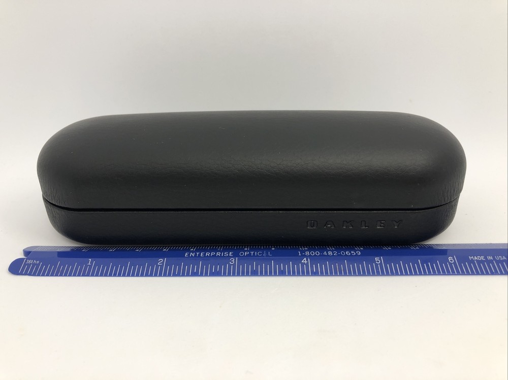 NEW OAKLEY Small Black Hard Clamshell Hinged Case