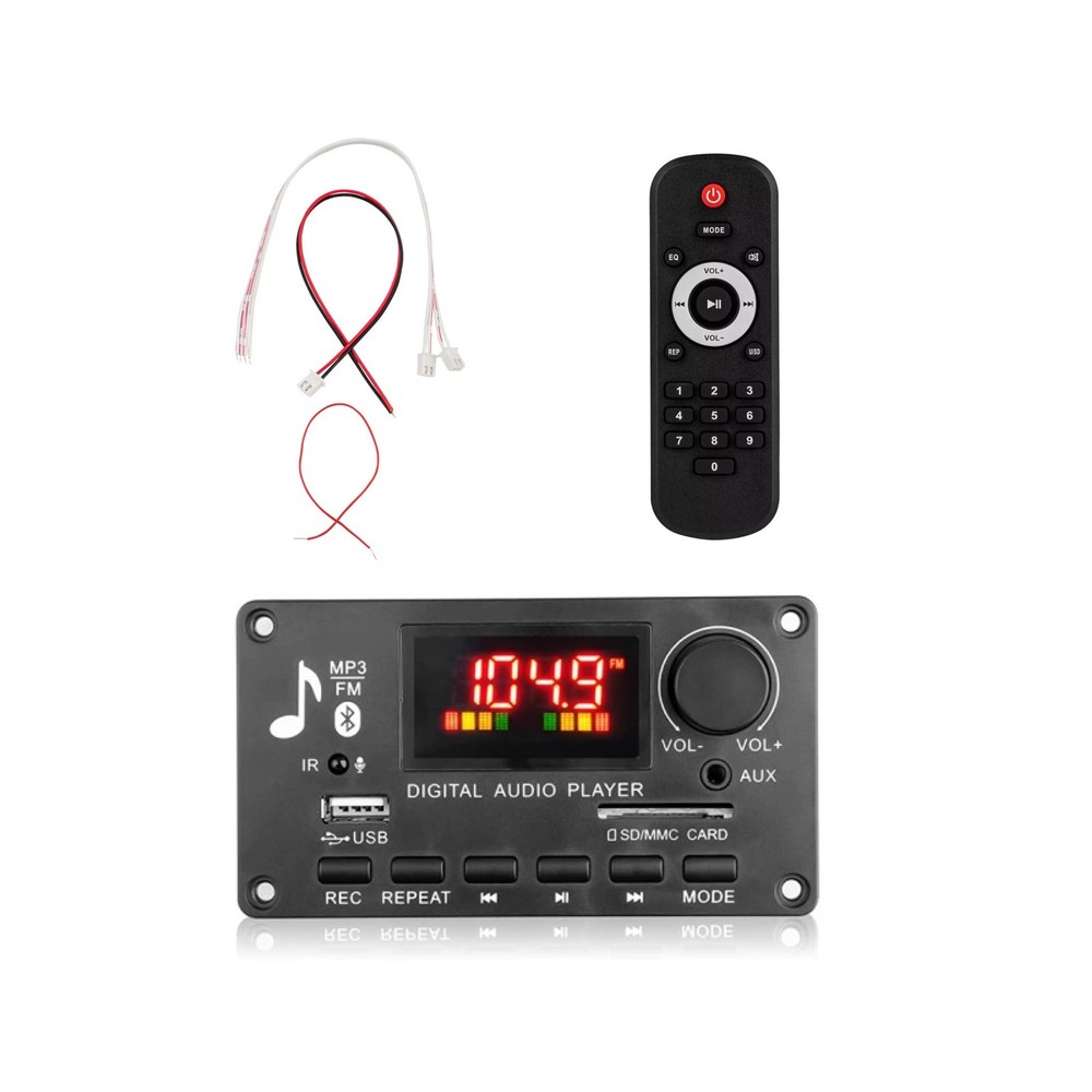 Audio Amplifier Decoder Board BT 5.0 MP3/WMA/WAV Multifunctional Integration