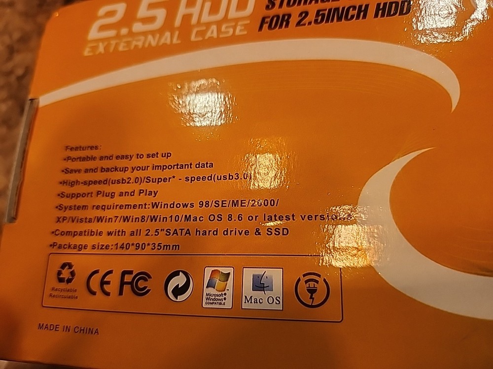 2.5 HDD External case high speed external storage system 2TB