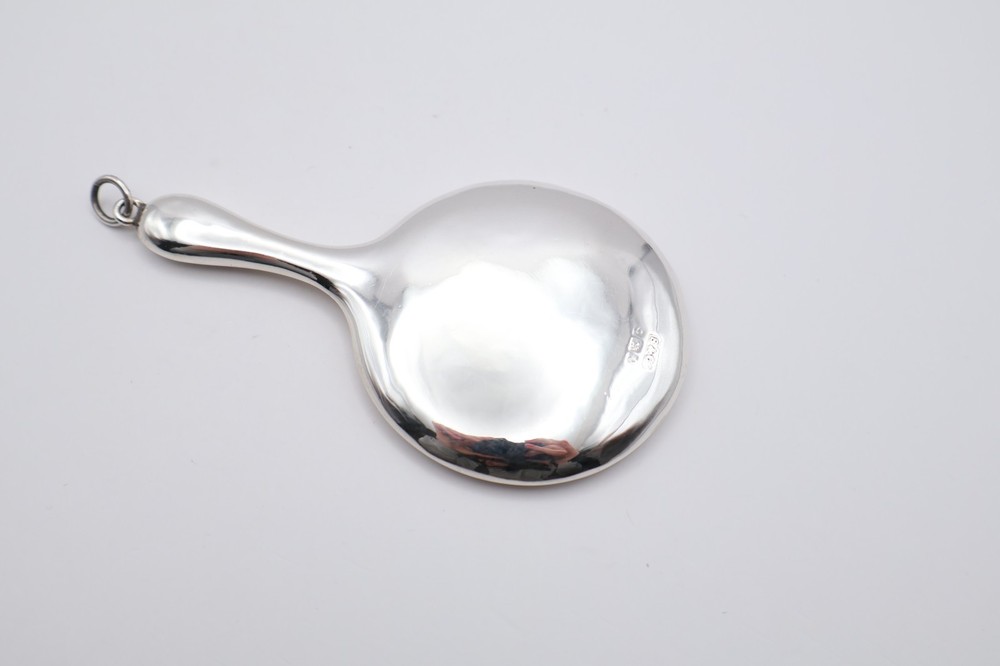 Antique Sterling Silver Chatelain Mirror Hallmarked Birmingham 1913