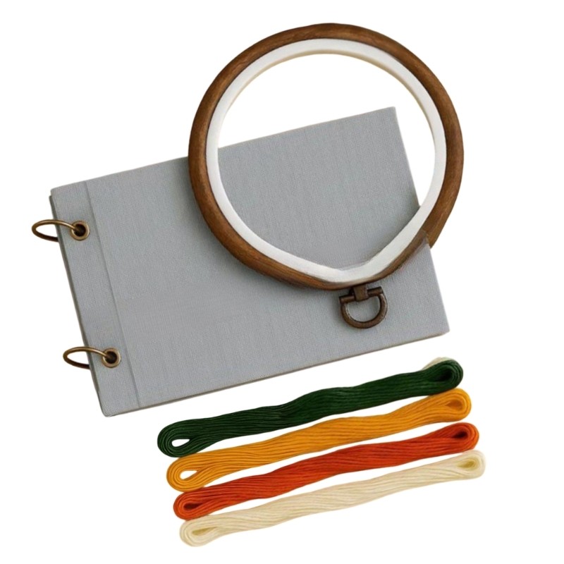 Complete Embroidery DIY Set Includes Needle Thread Linen Fabric For Craft