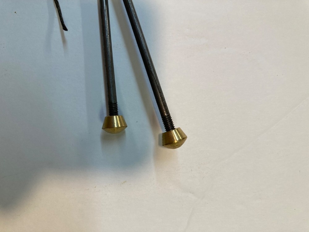 Grandfather Clock weight shell Rods with Loop and Nut end caps