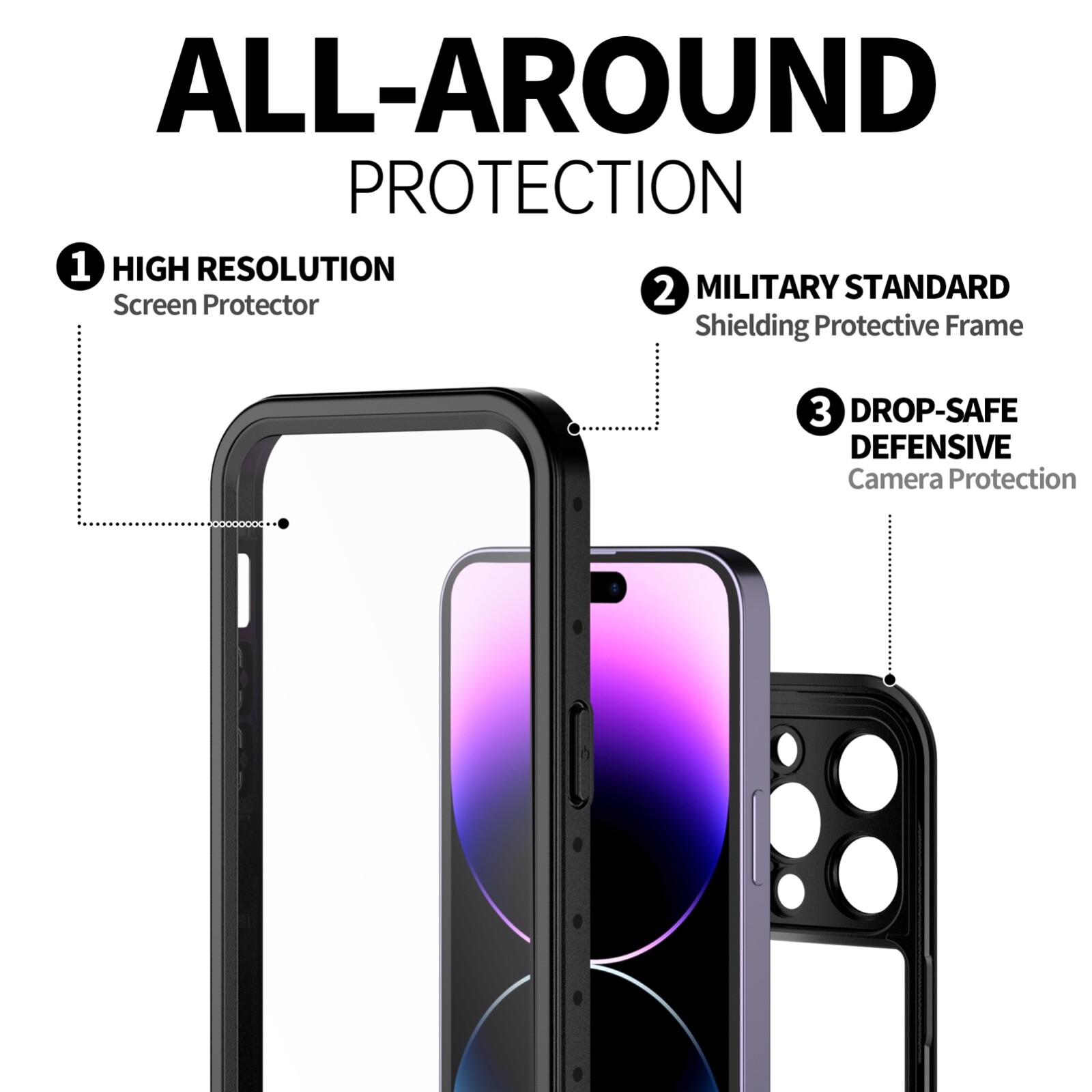 For Apple iPhone 14 Pro Max Waterproof Case Cover Shockproof Series Plus ProMax