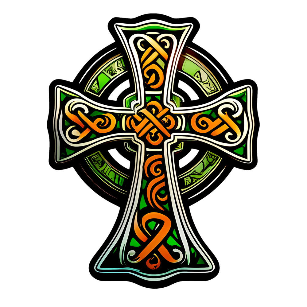 Celtic cross Sticker Decal XV