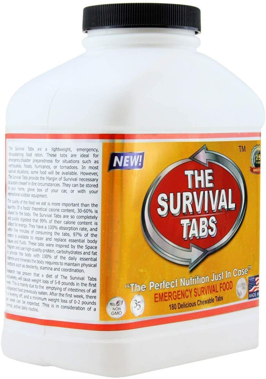 Survival Tabs Supplies Emergency Food Ration Survival Food Kit 4 Months Food