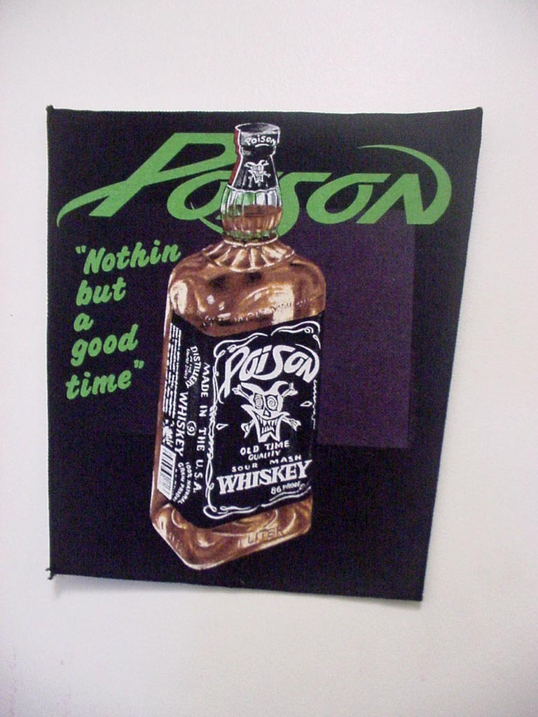 VINTAGE POISON BACK PATCH - ROCK BAND 1980'S- Free shipping US