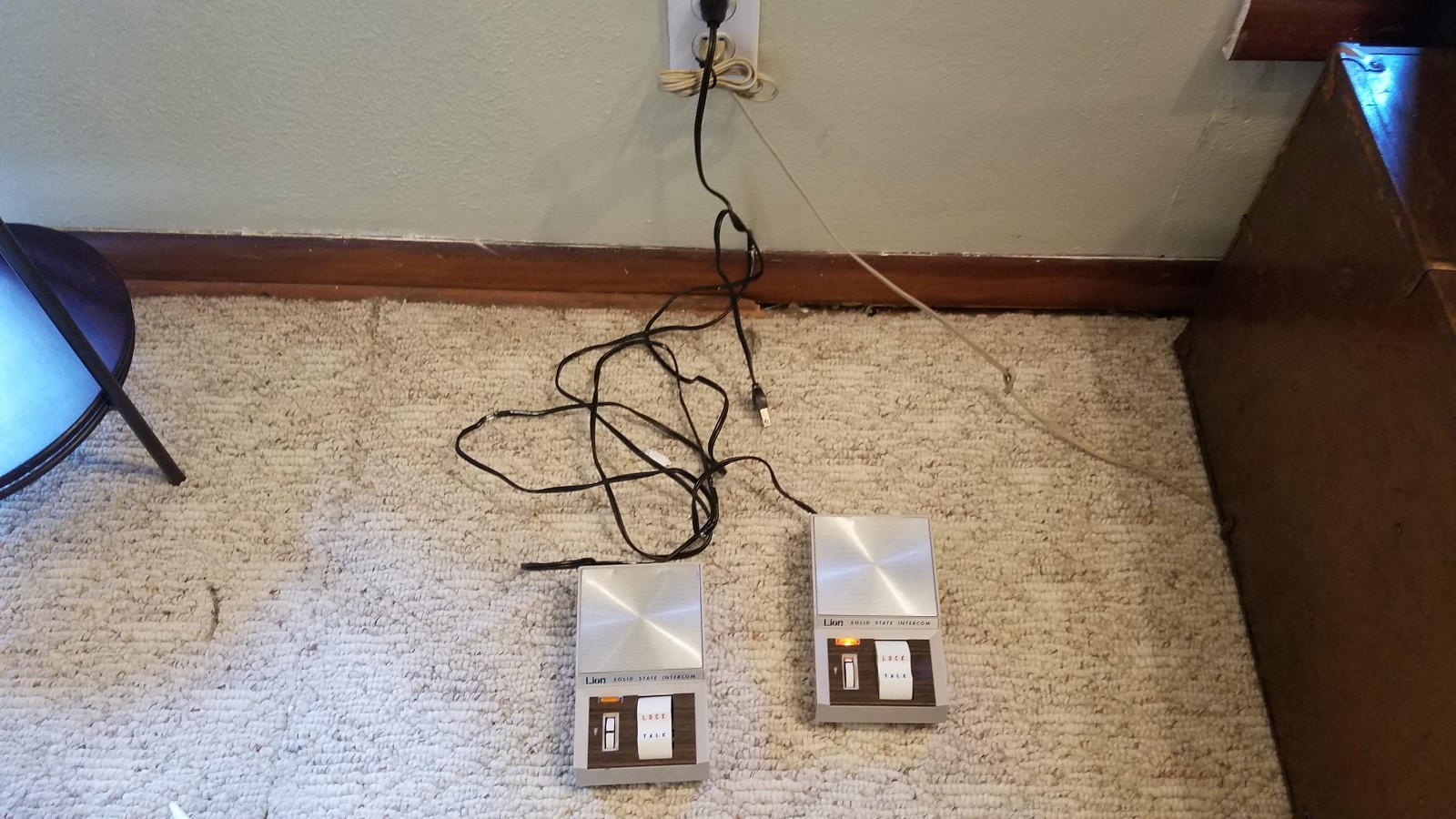 Lion Solid State Intercom Japan AS IS Prop Display NOT WORKING Vintage Pair