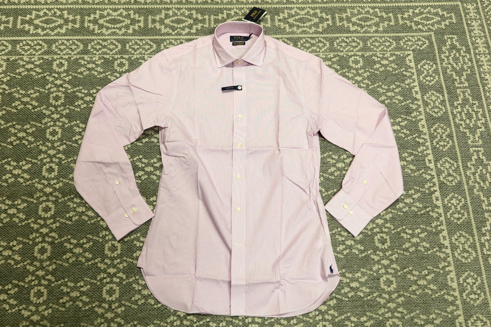 Polo Ralph Lauren Men's Slim Fit Button Up Shirt Pink 15 32/33