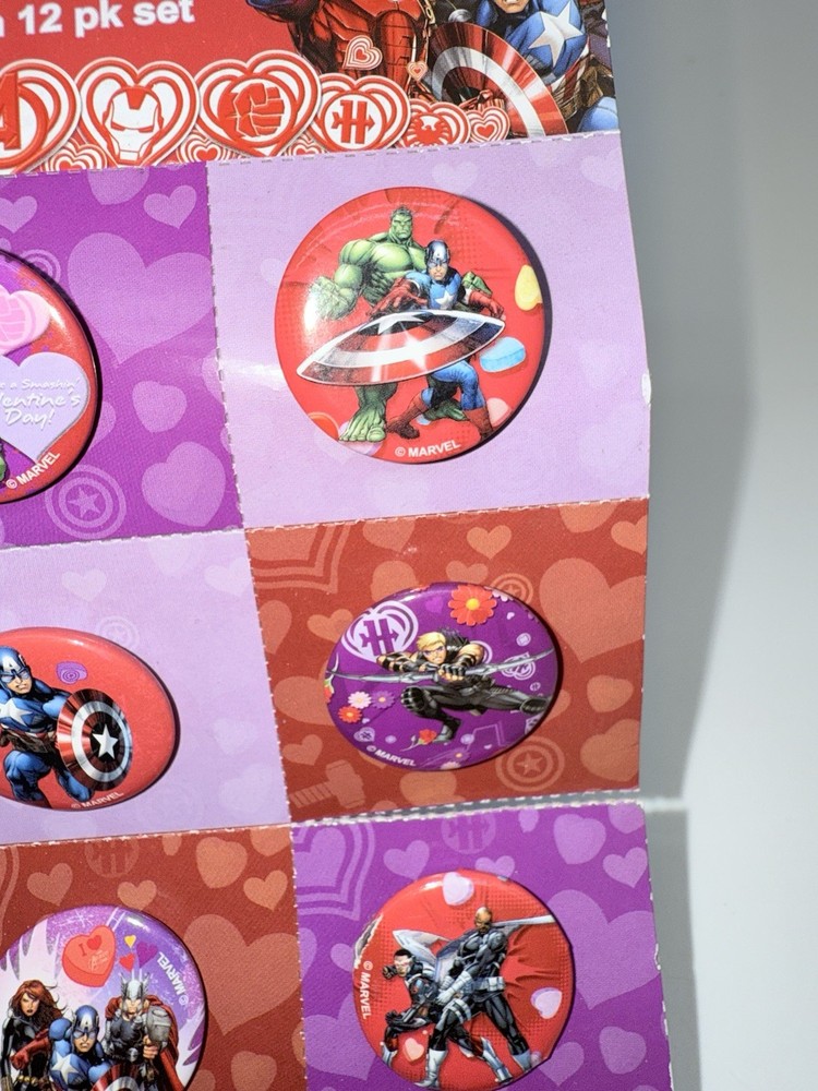 Avengers Mini Buttons 12 pk set